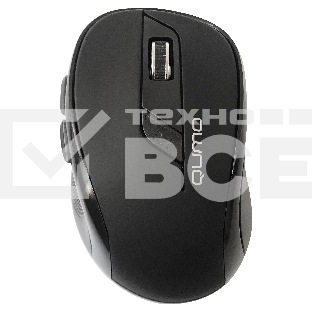 Мышь беспроводная Qumo Office Line M63 серый, 1600 dpi, радиоканал, USB, кнопки - 6
