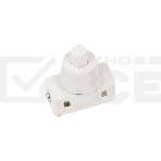 Выключатель-кнопка 250V 2А (2с) ON-OFF белый (для настольной лампы) Rexant, фото 1