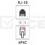 PROconnect Телефонный разъем RJ-9(4P4C), фото3