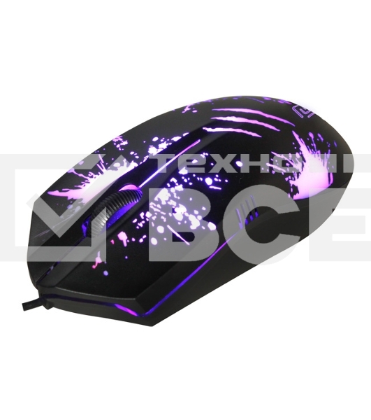 Мышь проводная Oklick 399M STIGMA черный, 1200 dpi, USB, кнопки - 3