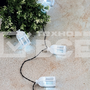 Каскад Lamper Керосиновая Лампа LED 5 м с выносной солнечной панелью 2 м и аккумулятором, IP65, 2 режима работы: мигание и постоянное теплое белое све