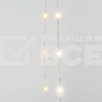 Гирлянда «Роса» с крупными каплями 2 м, 20 LED, белое свечение, 2хCR2032 в комплекте NEON-NIGHT, фото3
