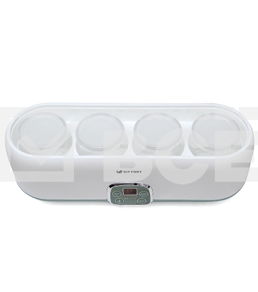 Йогуртница Kitfort KT-2007 20Вт 4б. 180мл упр.:электрон. белый/зеленый