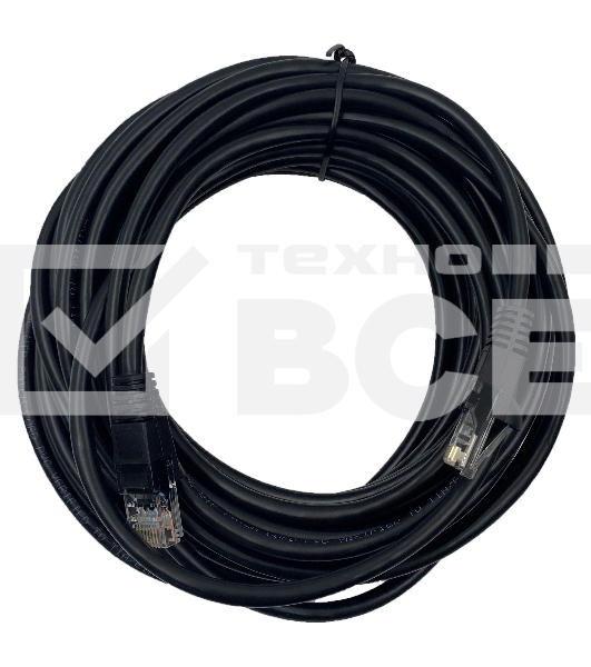 Патч-корд Buro UTP 4 пары cat5E CCA molded 10м черный RJ-45 (m)-RJ-45 (m)