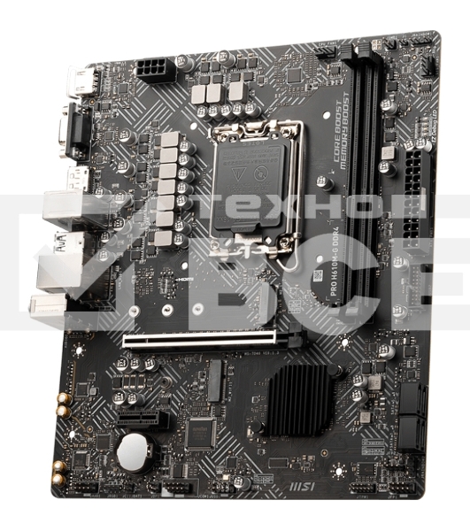 Материнская плата MSI PRO H610M-G DDR4, LGA 1700, Intel H610, 2xDDR4, 4xSATA, 1xM.2, 1xPCIe 4.0 x16, 1xPCIe 3.0 x1, 1xHDMI, 1xDP, 1xVGA, 1xRJ45 1Gb, 2xUSB-A 3.2 Gen 1, 4xUSB-A 2.0, 3x3.5мм, 7.1, mATX