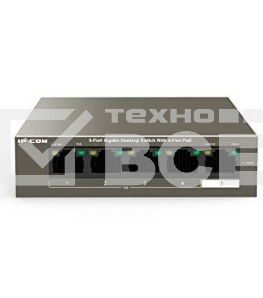 Коммутатор 5PORT 10/100/1000M G1105P-4-63W IP-COM
