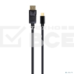 Кабель miniDP<->DP Cablexpert CCP-mDP2-6 , 20M/20M, v.1.2, 4K, 1.8м, черный, позол.разъемы, пакет, фото2