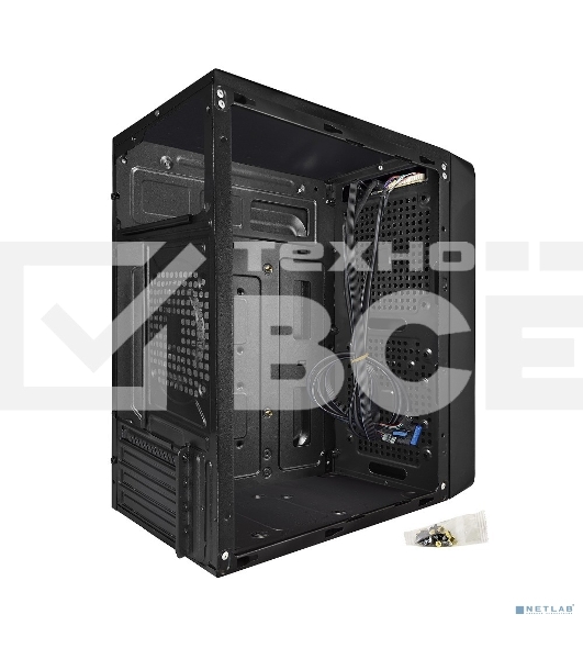Компьютерный корпус Exegate EX283125RUS  Minitower ExeGate BAA-108 Black, mATX, <AAA400, 80mm>, 2*USB, Audio