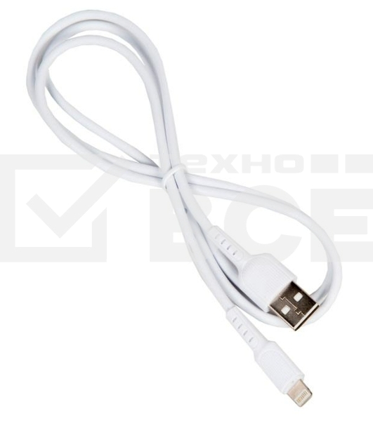 Кабель USB BOROFONE BX16 для Lightning, 2.4A, длина 1м, белый