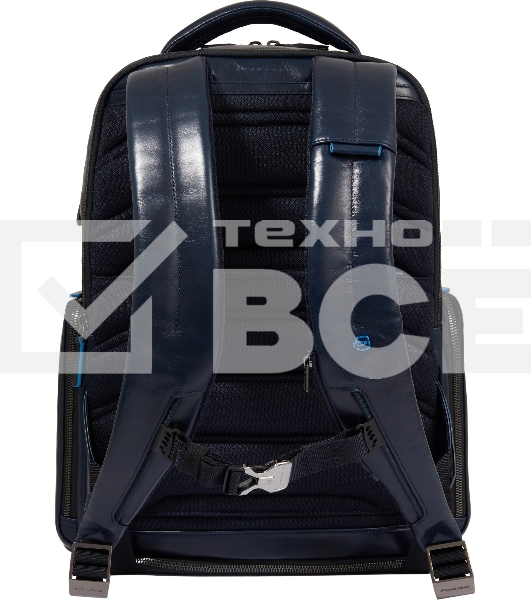 Рюкзак мужской Piquadro Blue Square CA6592B2BM/BLU2, кожа, темно-синий