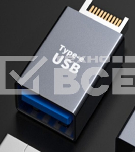 Переходник USB Type E папа на USB 3 мама