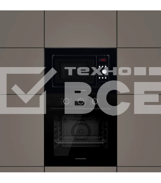 Встраиваемая микроволновая печь Kuppersberg HMW 615 B 18 л, 700 Вт, 8 программ, черный