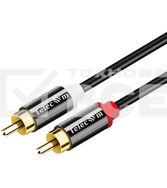Кабель соединит 2xRCA (M) - 2xRCA (M),1.5m, TelecomPRO <TAV7158M-1.5M>