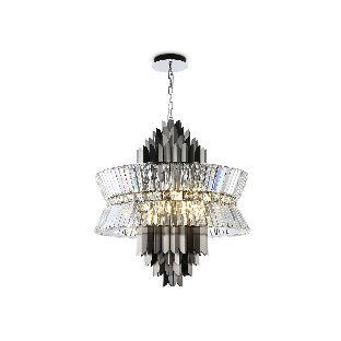 Люстра Ambrella light LH41026/18 BK/CL черный/прозрачный E14*18 max 40W D700*750
