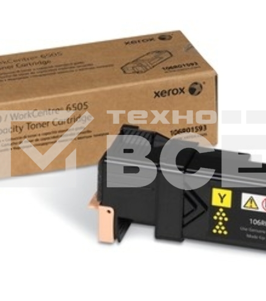Картридж лазерный Xerox 106R01603 желтый для Xerox Ph 6500/WC 6505 (2500 стр)(Channels)