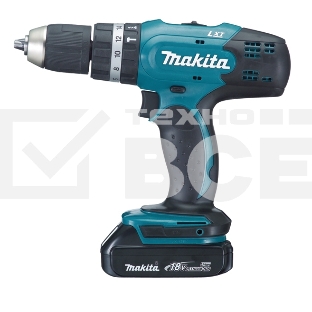 Дрель-шуруповерт аккумуляторная Makita DHP453SYE Аккумуляторная, Ударная, Кейс