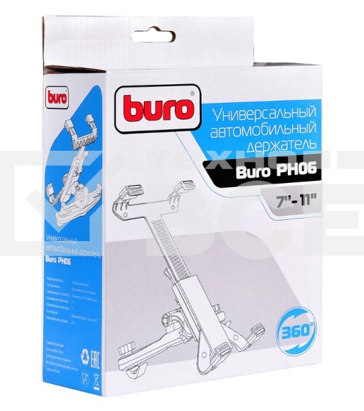 Автомобильный держатель Buro универсальный PH06 черный