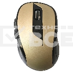 Мышь беспроводная Qumo Office Line M64 золотистый, 1600 dpi, радиоканал, USB, кнопки - 6, фото2