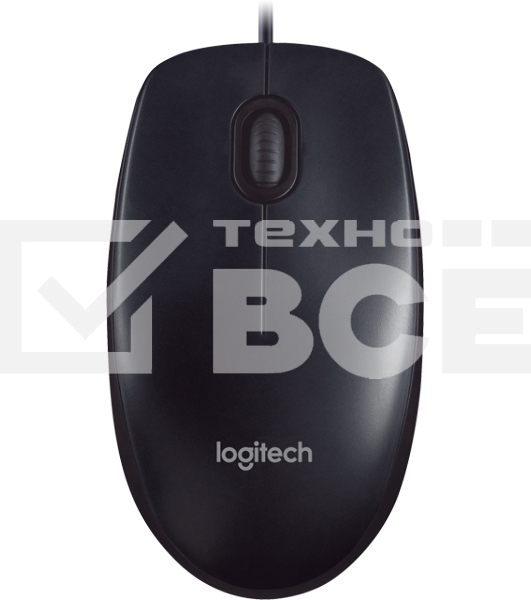 Мышь проводная Logitech M90 черный/серый, 1000 dpi, USB, кнопки - 3