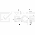 Выключатель-кнопка 250V 2А (2с) ON-OFF белый (для настольной лампы) Rexant, фото2