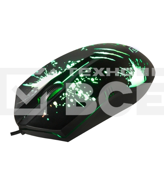 Мышь проводная Oklick 399M STIGMA черный, 1200 dpi, USB, кнопки - 3