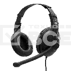 Стереогарнитура ExeGate EX289748RUS Office HS-102S (3,5мм Jack интерфейс, длина кабеля 1,5м), фото 1