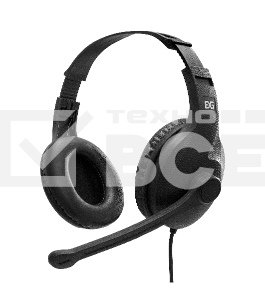 Стереогарнитура ExeGate EX289748RUS Office HS-102S (3,5мм Jack интерфейс, длина кабеля 1,5м)