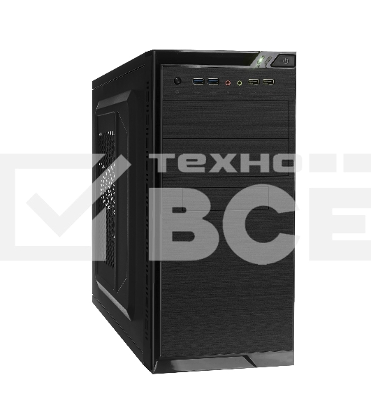 Компьютерный корпус Minitower ExeGate QA-412U Black, mATX, (XP450, Black, 120мм), 2хUSB+2хUSB 3.0, Audio