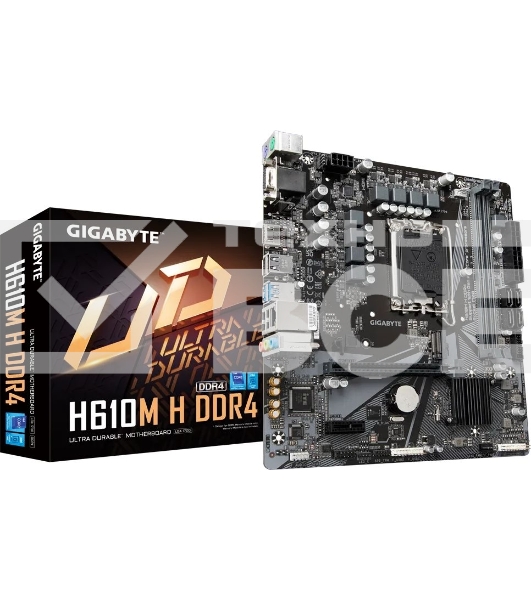 Материнская плата Gigabyte H610M H DDR4 Soc-1700 Intel H610 2xDDR4 mATX AC`97 8ch(7.1) GbLAN+VGA+HDMI