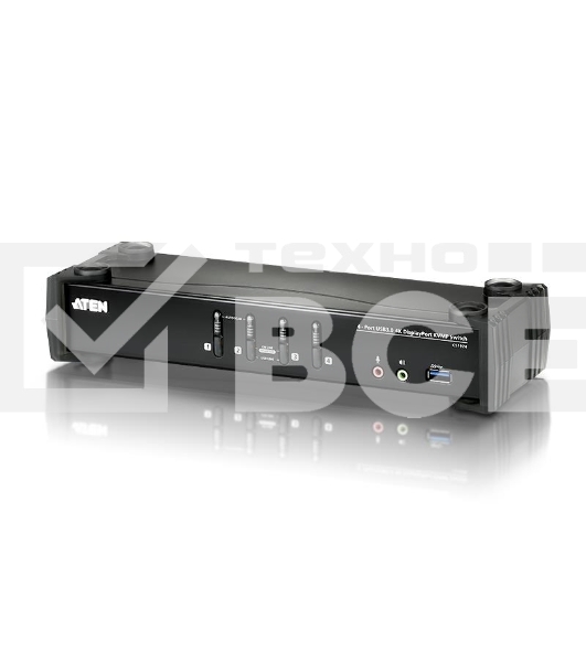 Переключатель KVM ATEN CS1924-AT-G USB DP 4PORT W/CAB