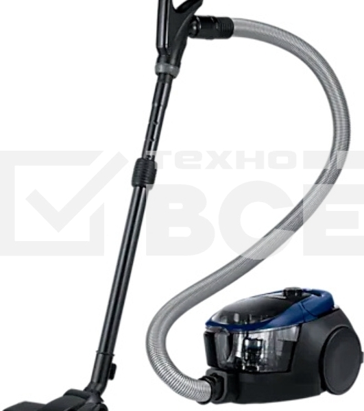 Пылесос Samsung SC18M3120VB синий, 380/1800 Вт, уборка сухая, пылесборник контейнер 2 л