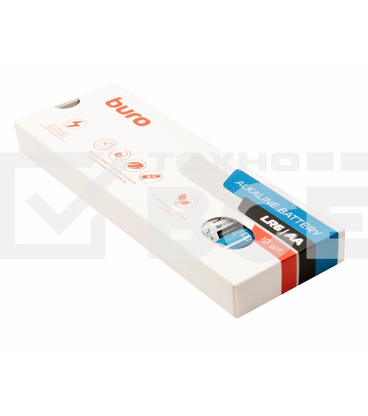 Батарея Buro Alkaline LR6 AA (10шт) коробка