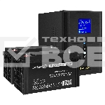 Комплект Источник бесперебойного питания EX295989RUS + батарея 120Aч EX282988RUS 2шт (инвертор, синус, для котла) ExeGate SineTower SZ-2000.LCD.AVR.3SH.1C13.USB <2000VA/1600W, чистый синусоида, LCD дисплей, AVR, 3*Schuko+1*C13, USB, линейно-интерактивный,, фото2