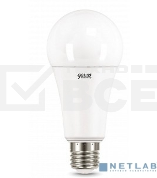 Лампа светодиодная LED Elementary A67 35Вт E27 6500К Gauss 70235