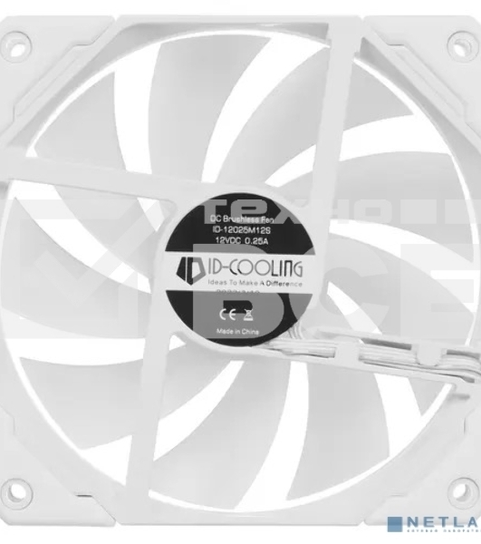 Комплект вентиляторов для корпуса ID-Cooling TF-12025-ARGB-TRIO-SNOW белый, 120 мм, 1500 об/мин, 30.5 дБ, 4 pin