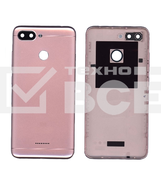 Задняя крышка для Xiaomi Redmi 6  розовая
