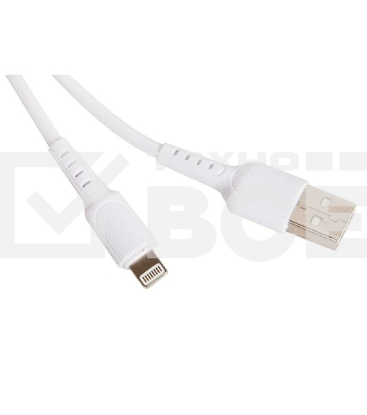 Кабель USB BOROFONE BX16 для Lightning, 2.4A, длина 1м, белый