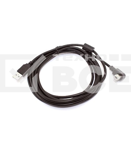 Кабель USB  2.0 на  USB-B угол вправо 3 м