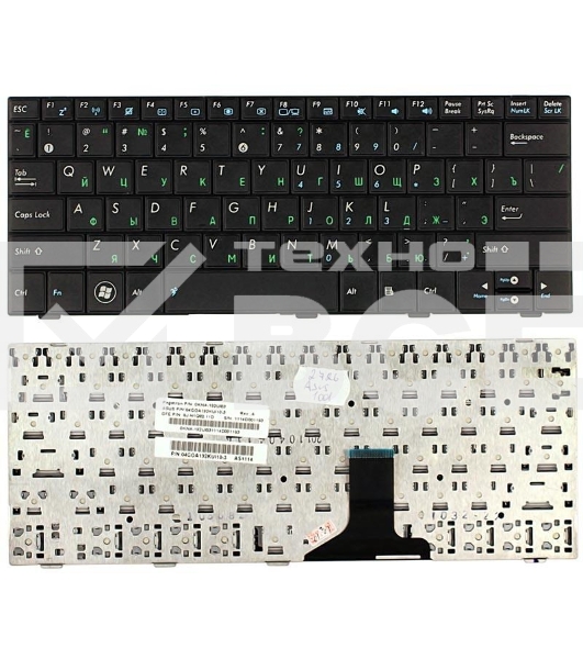 Клавиатура для ноутбука Asus Eee PC 1005HA 1008HA 1001HA 1001px черная