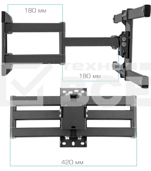 Кронштейн для телевизора Kromax CORBEL-10, 22
