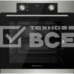 Встраиваемый духовой шкаф Kuppersberg HF 610 BX 60 см, 80 л, 10 режимов, эмаль легкой очистки, поворотные переключатели, телескопические направляющие на 1 уровне, черный - нержавеющая сталь, фото2
