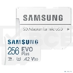 Флеш карта microSDXC 256Gb Samsung EVO Plus Class 10, A2, V30, UHS-I (U3), W 90 МБ/с, R 160 МБ/с, MB-MC256SA/KR адаптер на SD, фото4