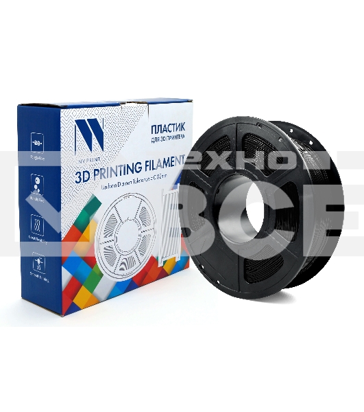 Филамент NVPrint TPU Black для 3D печати диаметр 1.75мм масса 1 кг