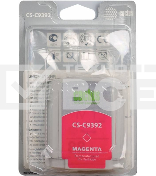 Картридж струйный Cactus CS-C9392 №88 пурпурный (29 мл.) для HP Officejet Pro K550