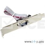 Планка портов в корпус 1xCOM DB9 Male, Orient C097 oem, фото 1