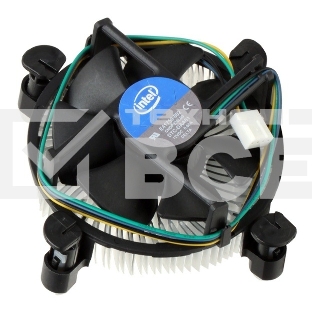Кулер для процессора Intel Original E41759 серебристый 80мм алюминий  2800rpm 38db 4-pin 80W 45мм