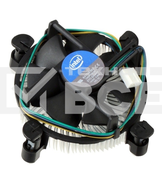 Кулер для процессора Intel Original E41759 серебристый 80мм алюминий  2800rpm 38db 4-pin 80W 45мм