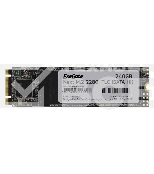 Накопитель SSD ExeGate Next A2000TS240, 240Gb, SATA III, M.2 2280, R/W 558/490