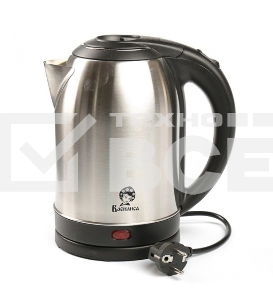 Чайник электрический Василиса Т31-2000 нерж/черный