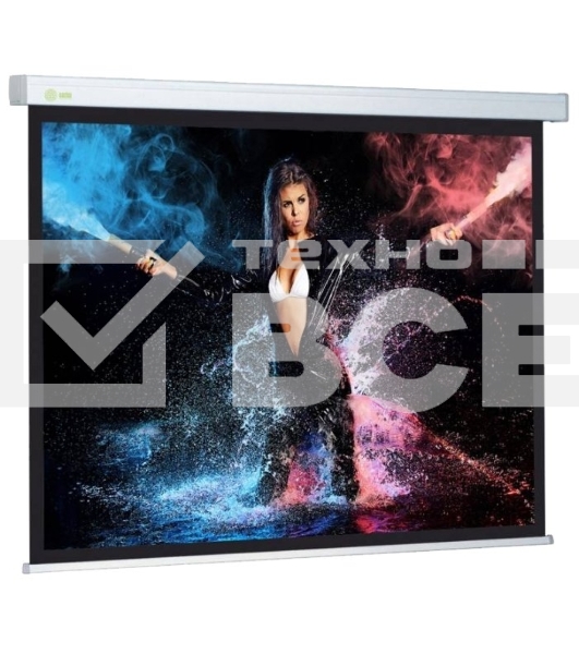 Экран Cactus 180x180см Wallscreen CS-PSW-180x180 1:1 настенно-потолочный рулонный белый